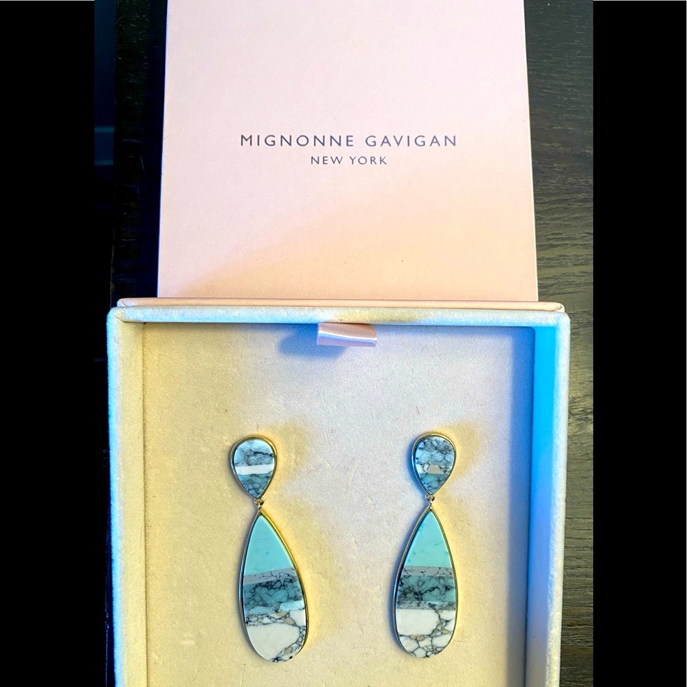 Authentic Mignonne Gavigan turquoise earrings